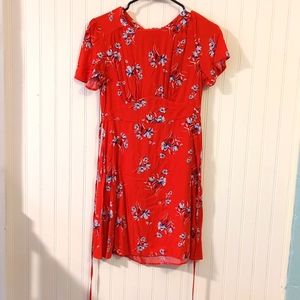 Red Floral Dress